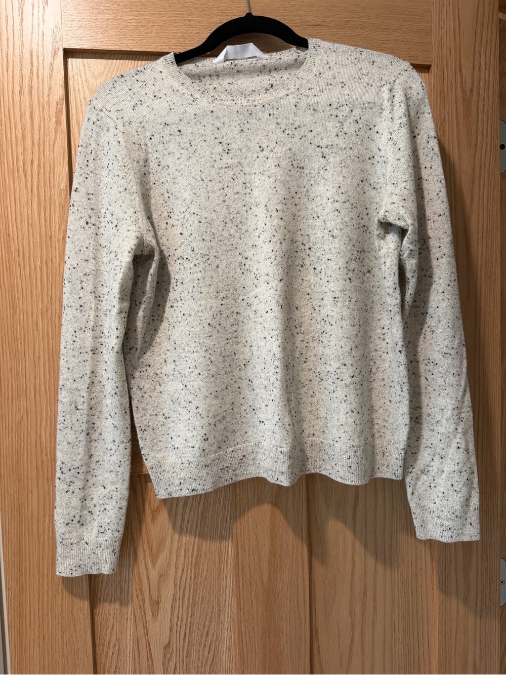 Everlane Cream Speckled Cashmere Crewneck Sweater